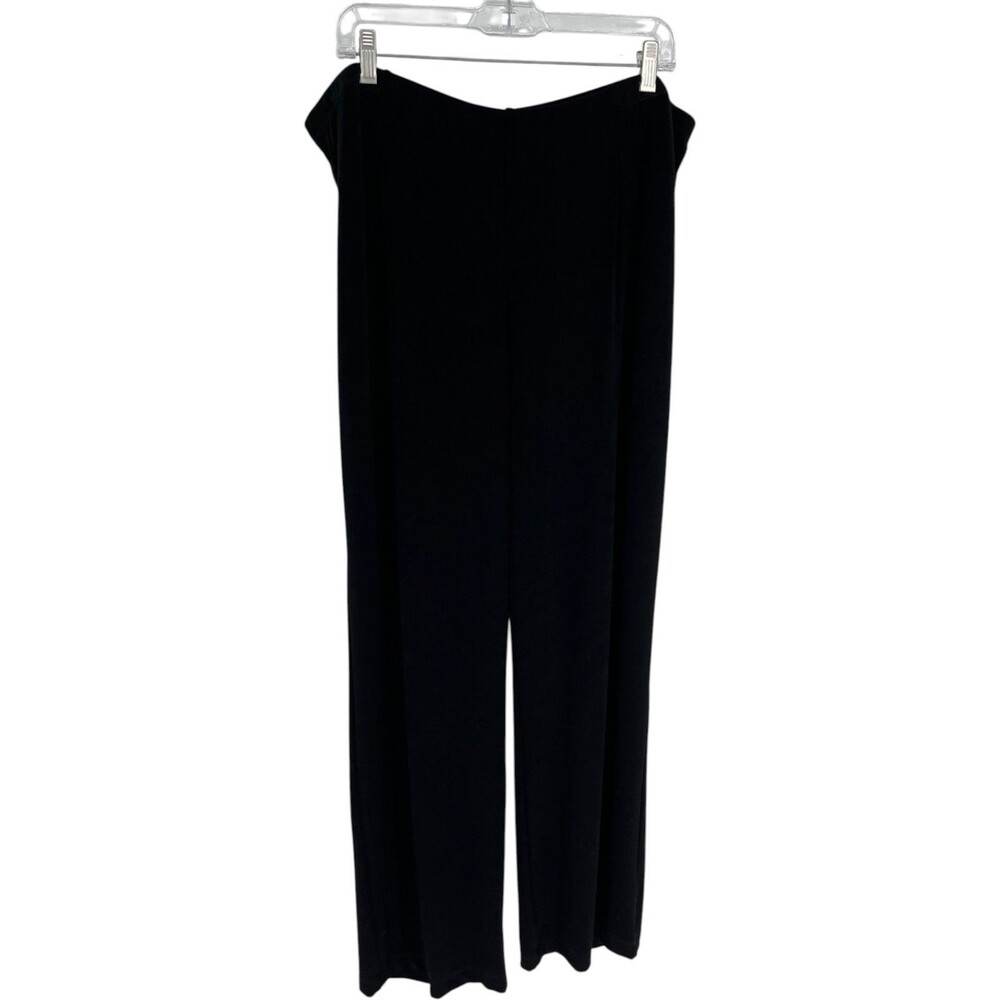 Chico's Travelers Women's Size 20/22 / 4R (Chicos) Black Wide Leg Pull On Pants